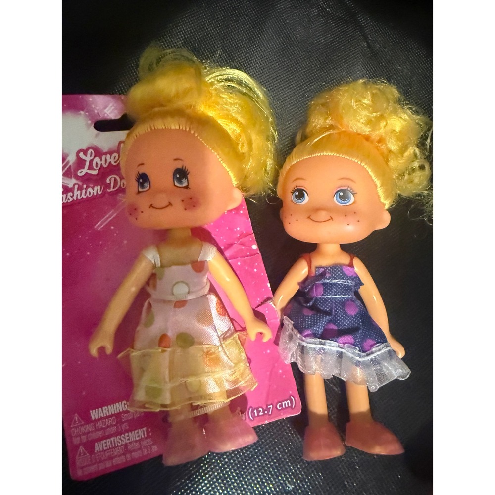 Greenbrier Dolls Set of 2 Polka Dot Dresses